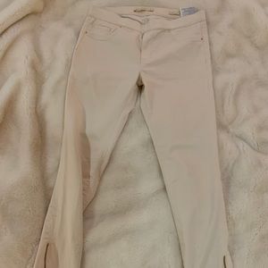 Zara Cream Jegging with Zipper